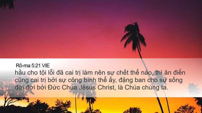 Rô-ma 5:21 VIE Bible Verse Image