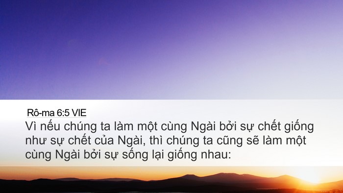 Rô-ma 6:5 VIE Bible Verse Image
