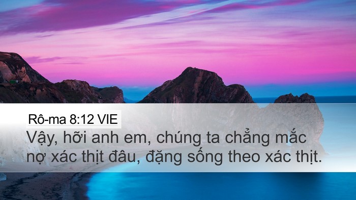 Rô-ma 8:12 VIE Bible Verse Image