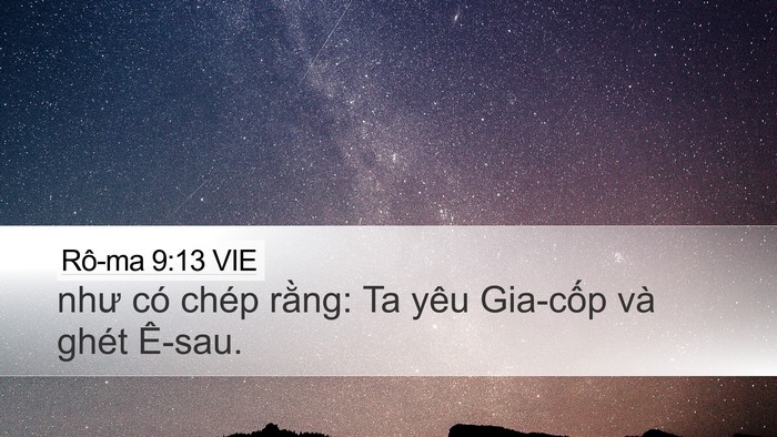 Rô-ma 9:13 VIE Bible Verse Image