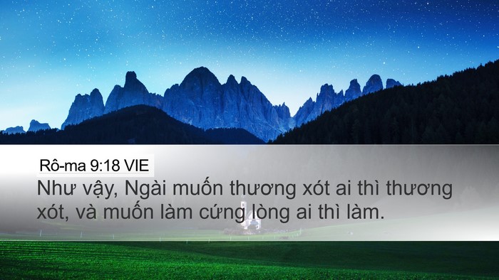 Rô-ma 9:18 VIE Bible Verse Image