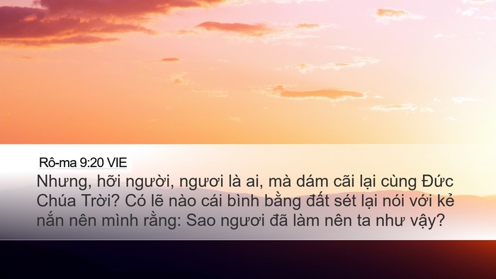 Rô-ma 9:20 VIE Bible Verse Image