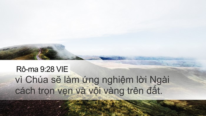 Rô-ma 9:28 VIE Bible Verse Image