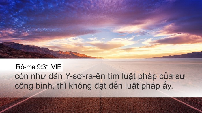 Rô-ma 9:31 VIE Bible Verse Image