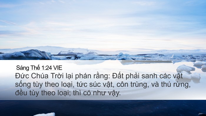 Sáng Thế 1:24 VIE Bible Verse Image
