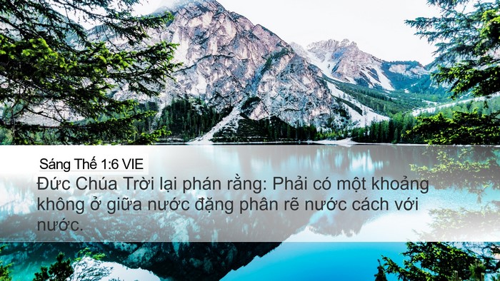 Sáng Thế 1:6 VIE Bible Verse Image