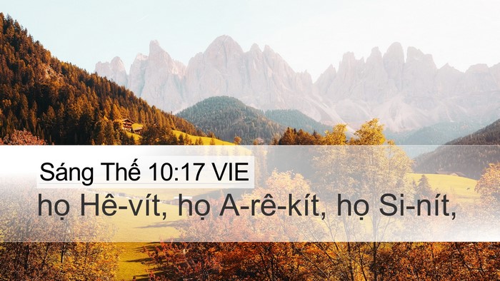 Sáng Thế 10:17 VIE Bible Verse Image