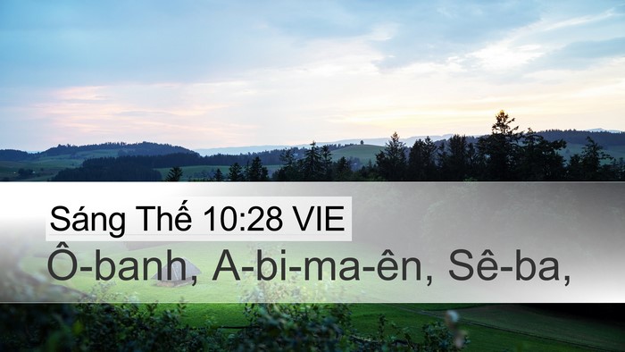 Sáng Thế 10:28 VIE Bible Verse Image