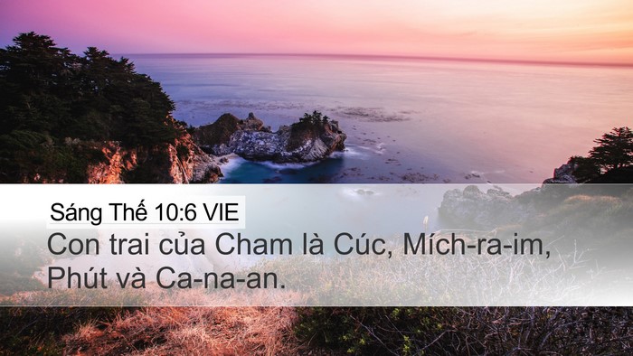 Sáng Thế 10:6 VIE Bible Verse Image