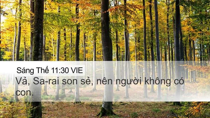 Sáng Thế 11:30 VIE Bible Verse Image