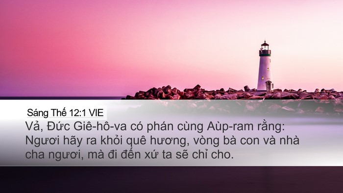 Sáng Thế 12:1 VIE Bible Verse Image