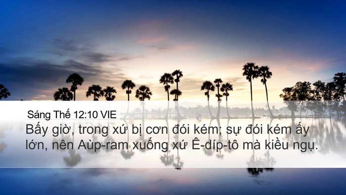 Sáng Thế 12:10 VIE Bible Verse Image