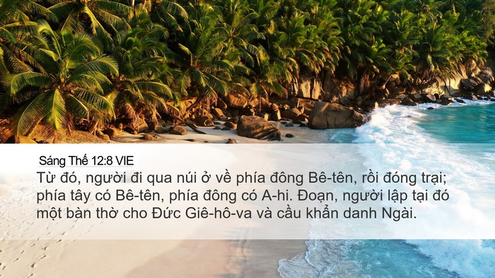 Sáng Thế 12:8 VIE Bible Verse Image