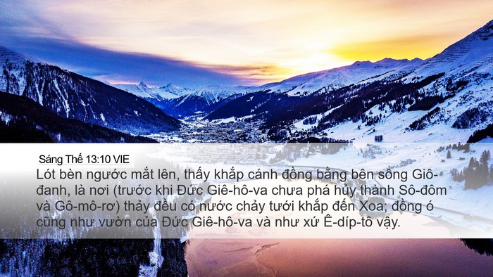Sáng Thế 13:10 VIE Bible Verse Image