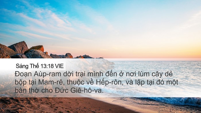 Sáng Thế 13:18 VIE Bible Verse Image