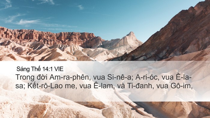 Sáng Thế 14:1 VIE Bible Verse Image