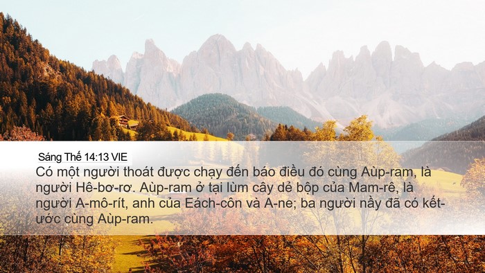 Sáng Thế 14:13 VIE Bible Verse Image