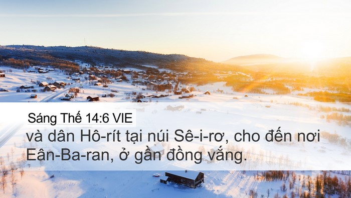Sáng Thế 14:6 VIE Bible Verse Image