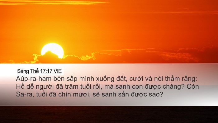 Sáng Thế 17:17 VIE Bible Verse Image