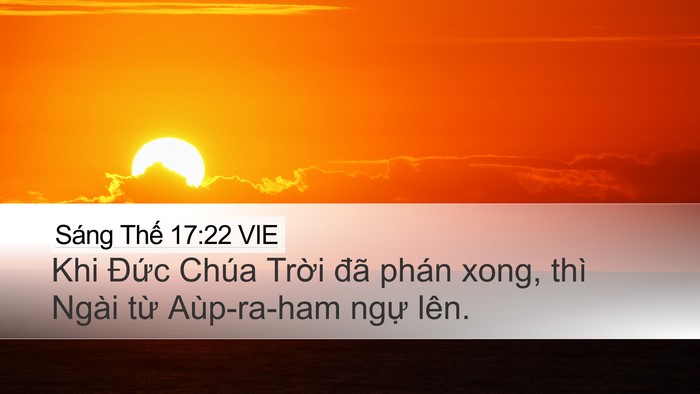 Sáng Thế 17:22 VIE Bible Verse Image