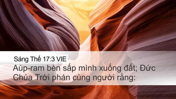 Sáng Thế 17:3 VIE Bible Verse Image