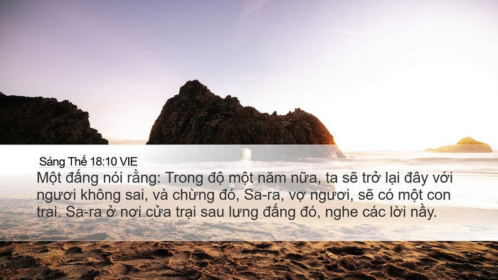 Sáng Thế 18:10 VIE Bible Verse Image