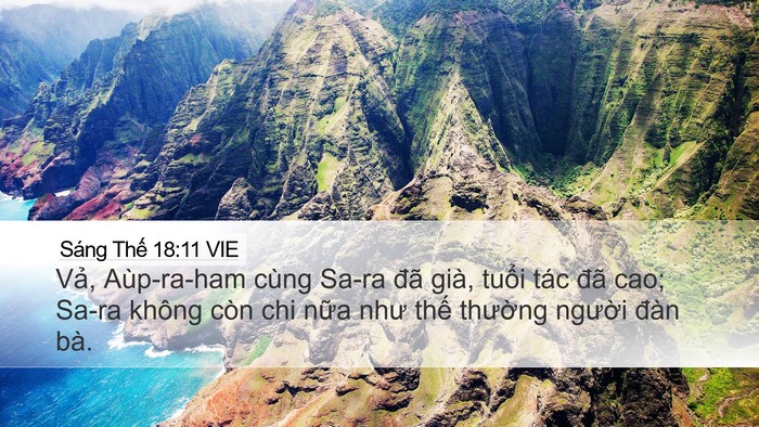 Sáng Thế 18:11 VIE Bible Verse Image