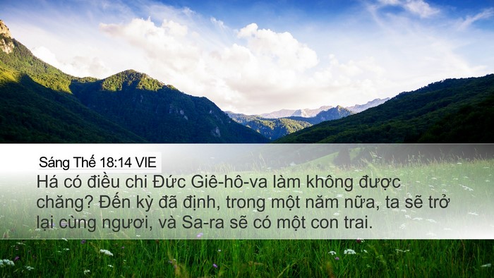 Sáng Thế 18:14 VIE Bible Verse Image