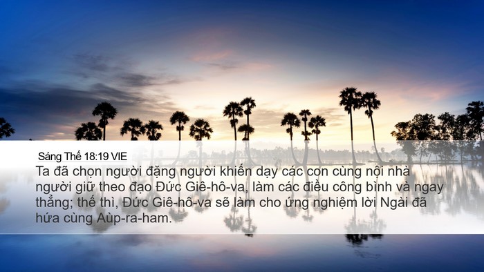 Sáng Thế 18:19 VIE Bible Verse Image
