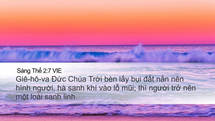 Sáng Thế 2:7 VIE Bible Verse Image
