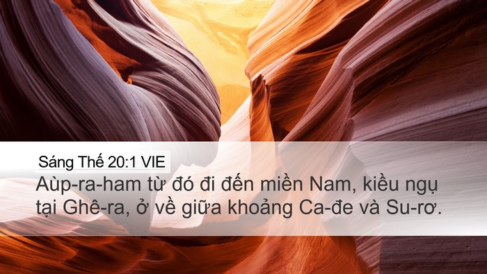 Sáng Thế 20:1 VIE Bible Verse Image