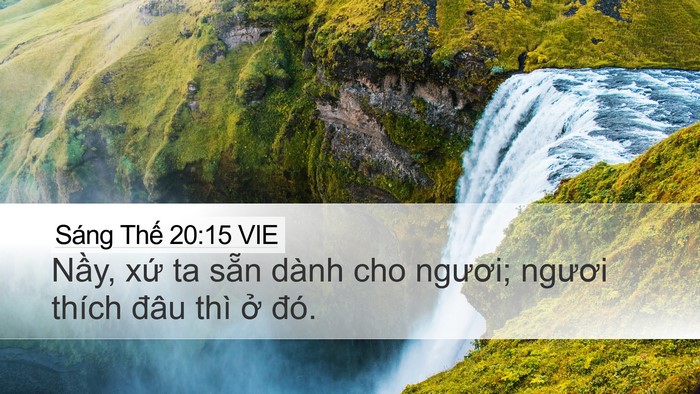 Sáng Thế 20:15 VIE Bible Verse Image