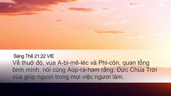 Sáng Thế 21:22 VIE Bible Verse Image