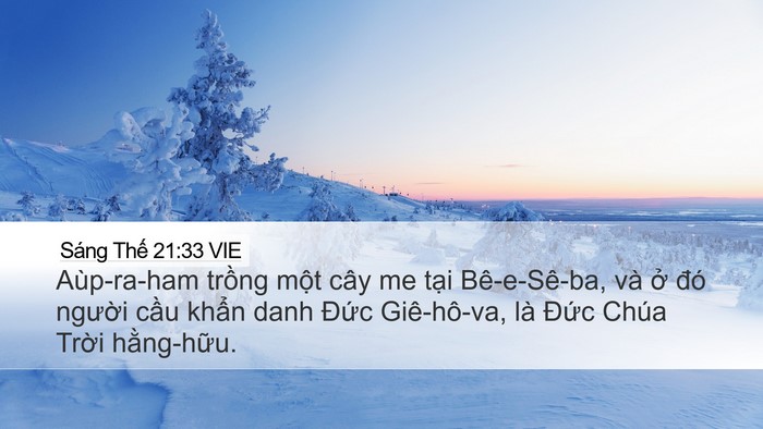Sáng Thế 21:33 VIE Bible Verse Image