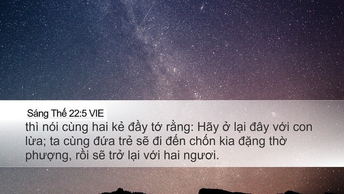 Sáng Thế 22:5 VIE Bible Verse Image