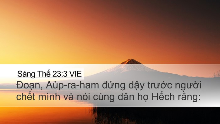 Sáng Thế 23:3 VIE Bible Verse Image