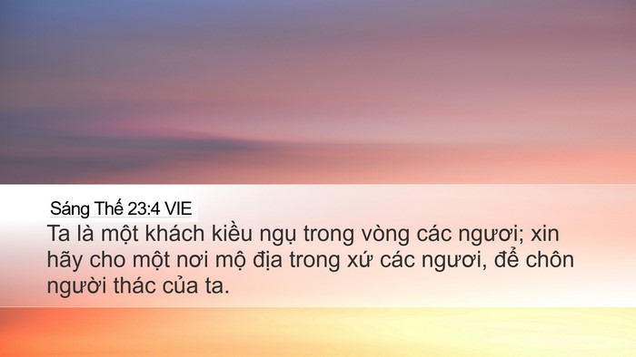 Sáng Thế 23:4 VIE Bible Verse Image