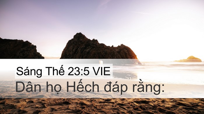 Sáng Thế 23:5 VIE Bible Verse Image