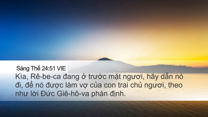 Sáng Thế 24:51 VIE Bible Verse Image