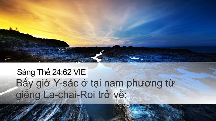 Sáng Thế 24:62 VIE Bible Verse Image