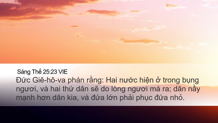Sáng Thế 25:23 VIE Bible Verse Image