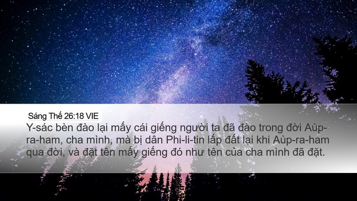 Sáng Thế 26:18 VIE Bible Verse Image