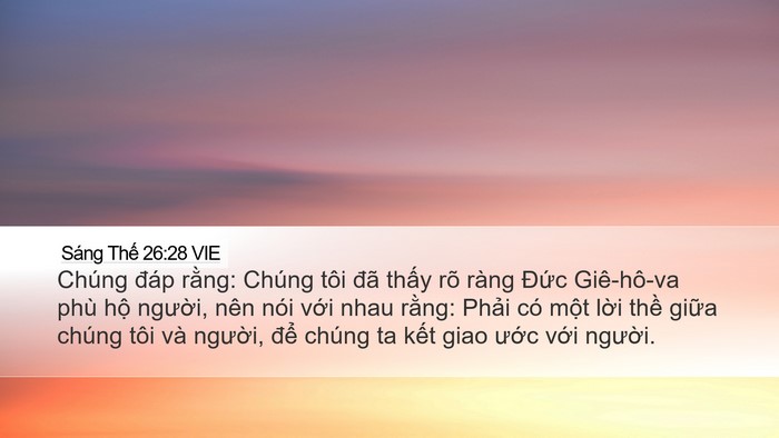 Sáng Thế 26:28 VIE Bible Verse Image