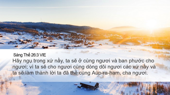 Sáng Thế 26:3 VIE Bible Verse Image