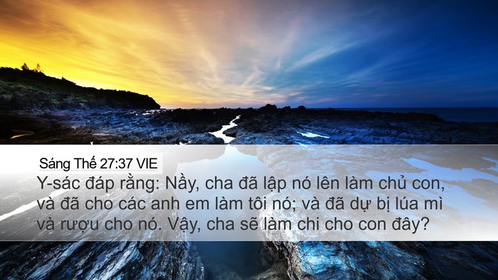 Sáng Thế 27:37 VIE Bible Verse Image