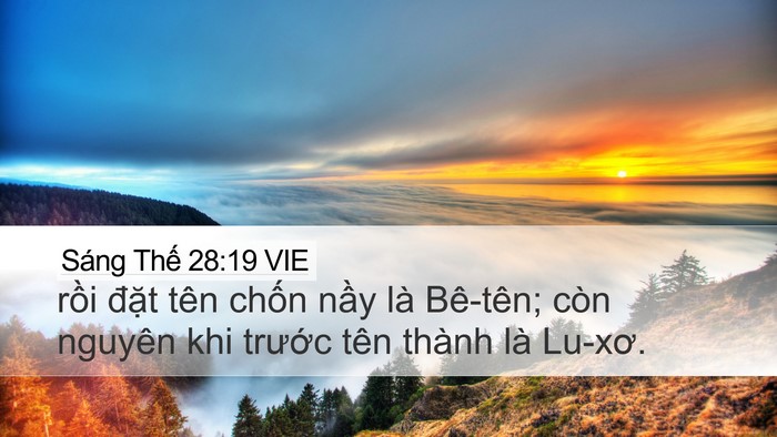 Sáng Thế 28:19 VIE Bible Verse Image