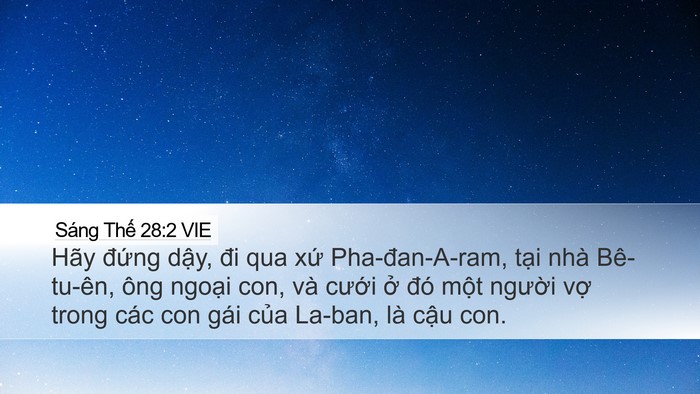 Sáng Thế 28:2 VIE Bible Verse Image