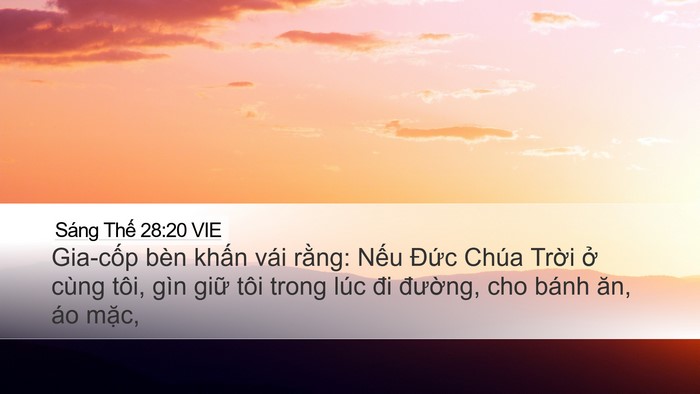 Sáng Thế 28:20 VIE Bible Verse Image