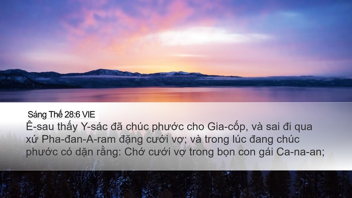 Sáng Thế 28:6 VIE Bible Verse Image