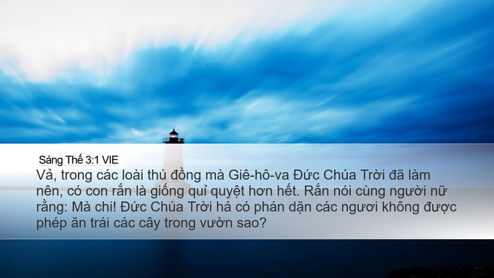 Sáng Thế 3:1 VIE Bible Verse Image